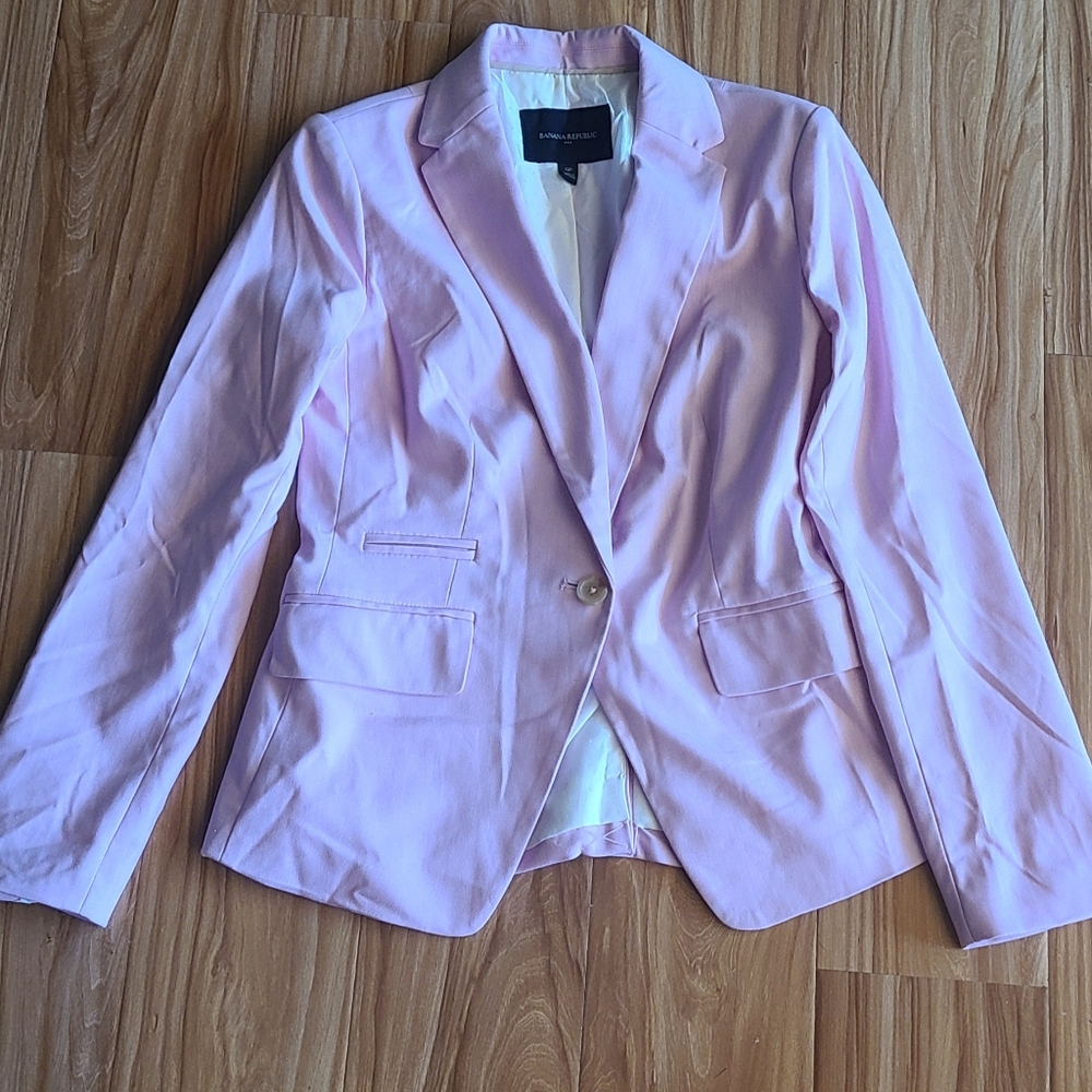 Banana Republic Pink Women's Petite Blazer
